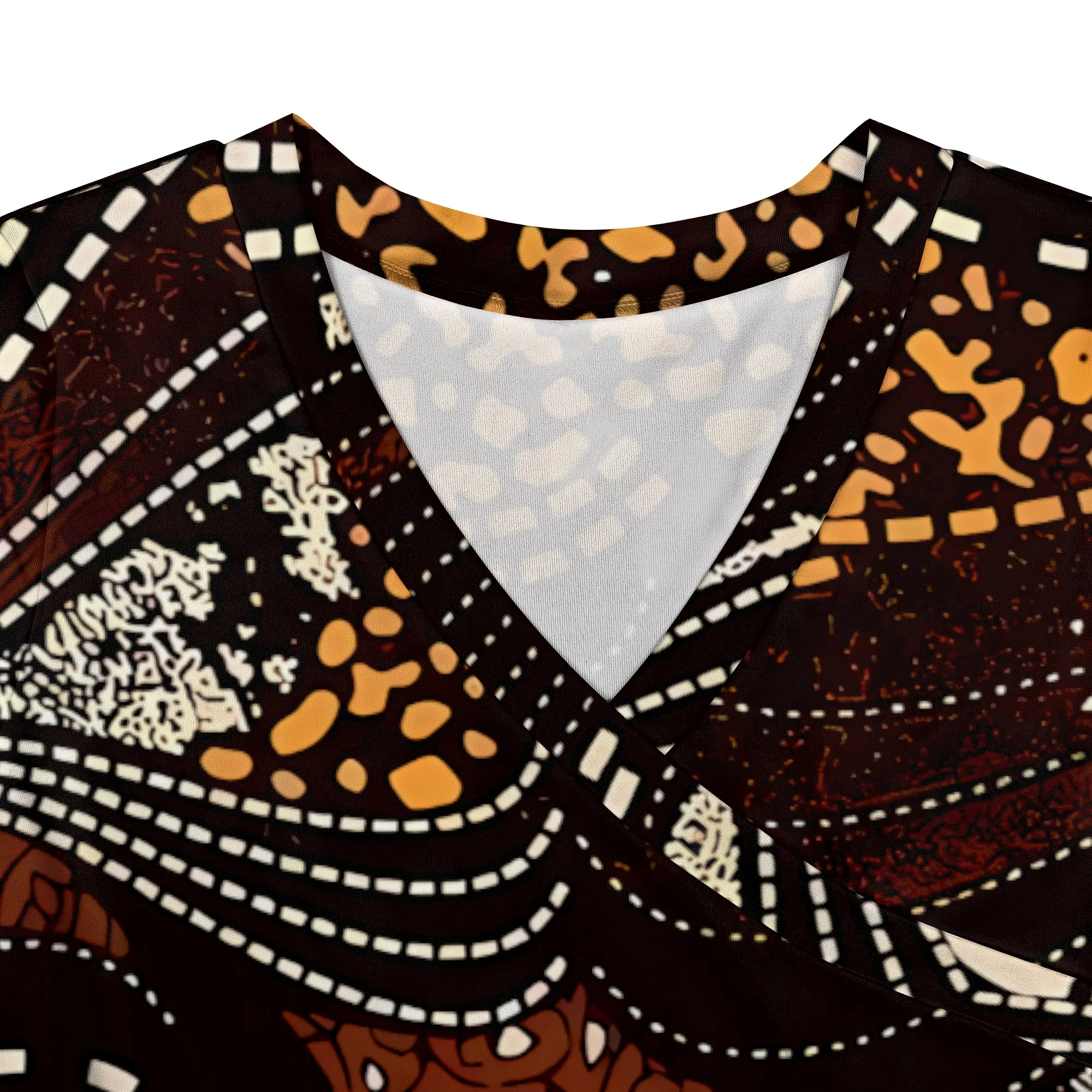 فستان نسائي طويل الأكمام ورقبة على شكل حرف V بني اللون مع حزام بوليستر كاجوال خريفي أنيق