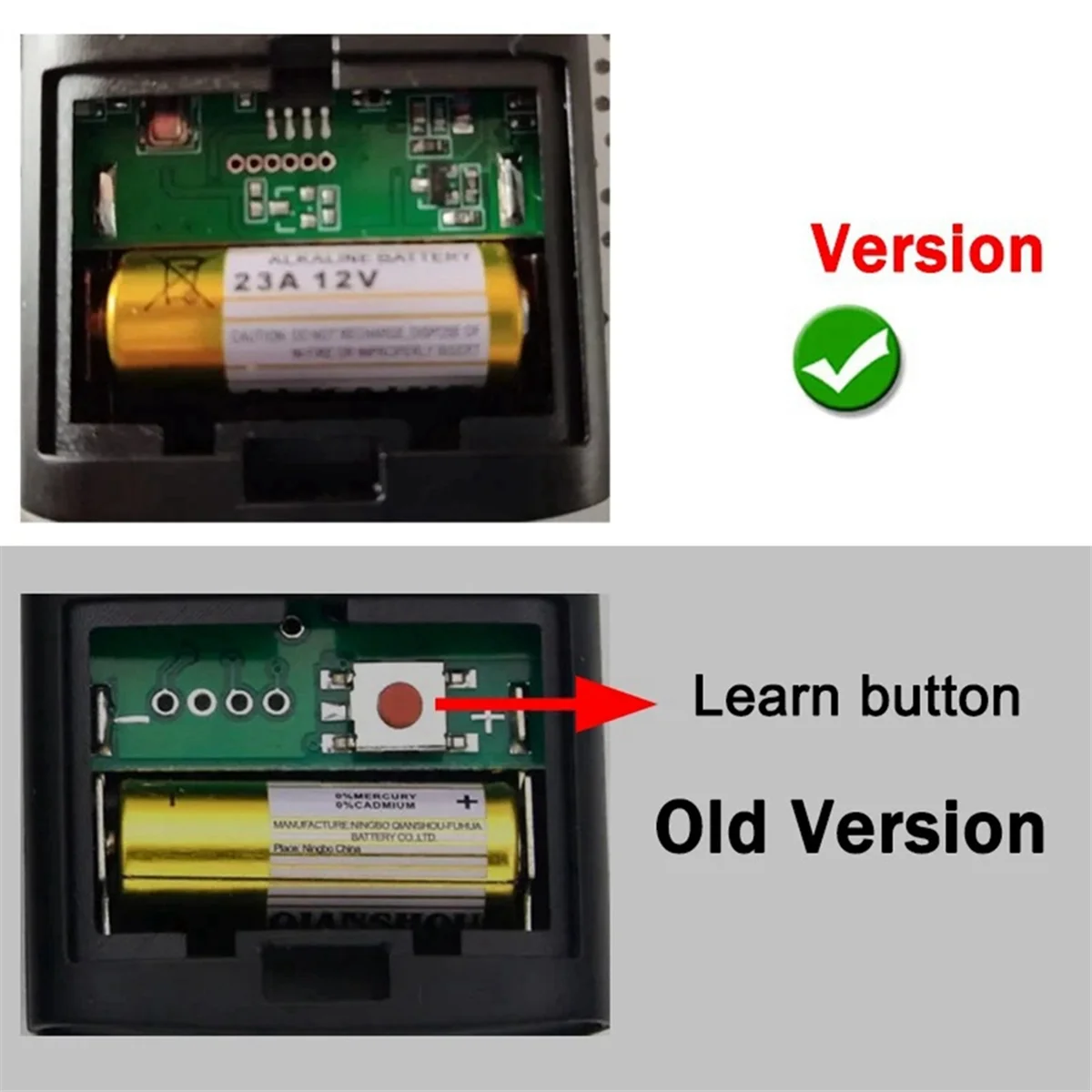 Remote Control for to.GO WV Series Garage Door Opener 433.92MHz Rolling Code Handheld Launch for 4WV Models -T44C