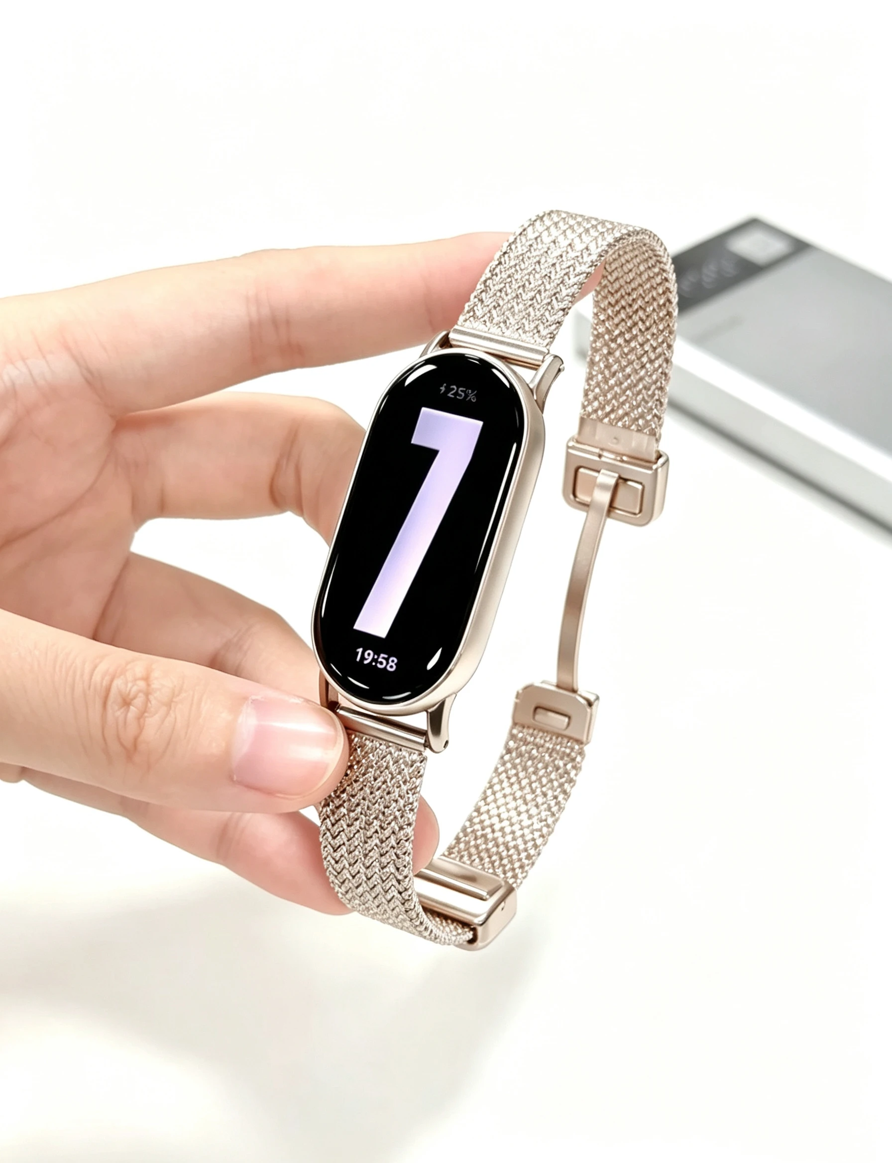 Magnetic Stainless Steel Loop Correa for Xiaomi Band 11 10 9 8 Strap Metal Link Bracelet NFC Wristband Accessor