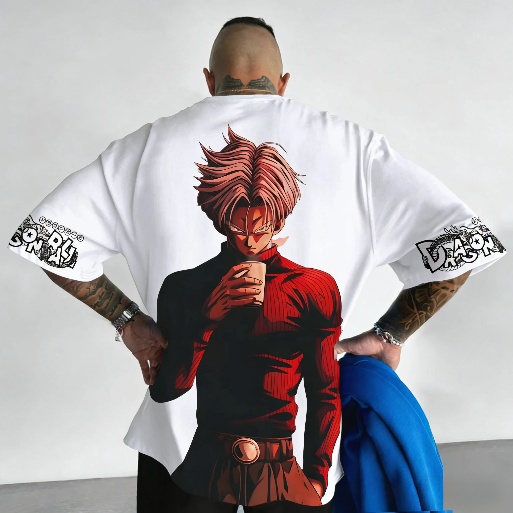 Dragon Ball Anime Goku Printed Cotton Short-sleeved 2026 Summer Loose Sporty Men's and Women's Fashionable Round-neck T-shirts