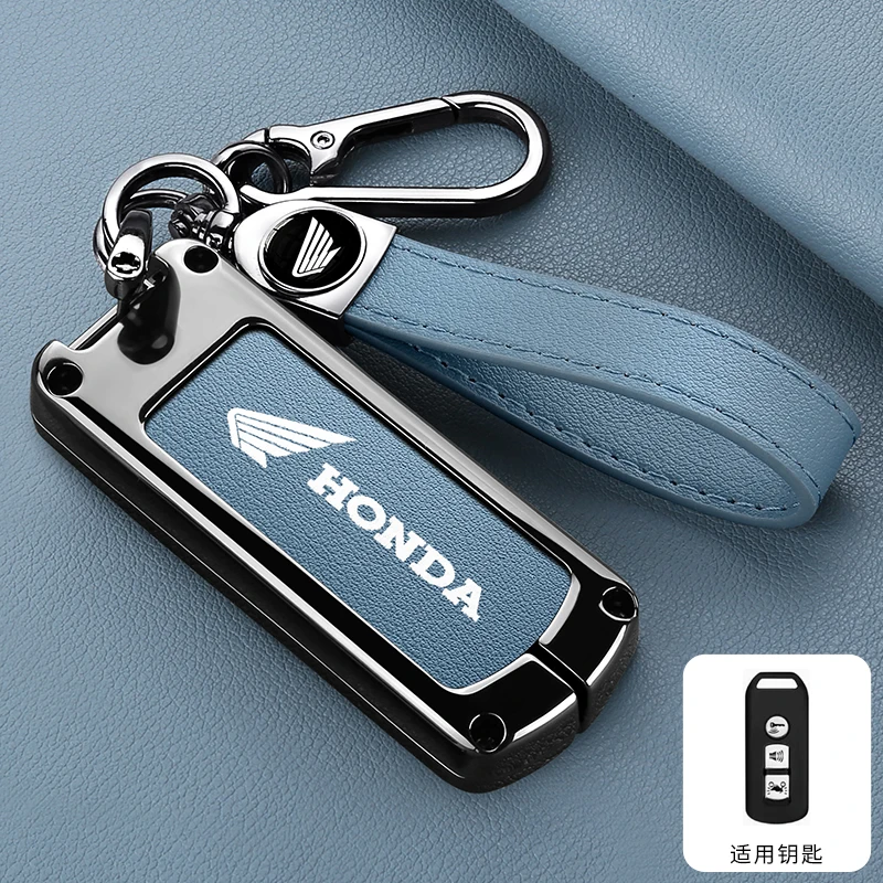 

Leather Motorcycle Key Case Cover Shell For Honda Forza 125 300 350 750 ADV Pcx 125 Xadv Super Cup SH150i SH300 Sh125 XAV Xlov