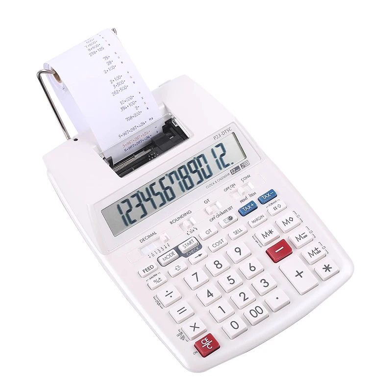 P23-DTSC Paper calculator bank accounting financial printing computer leather bank coding machine Printing Calculator