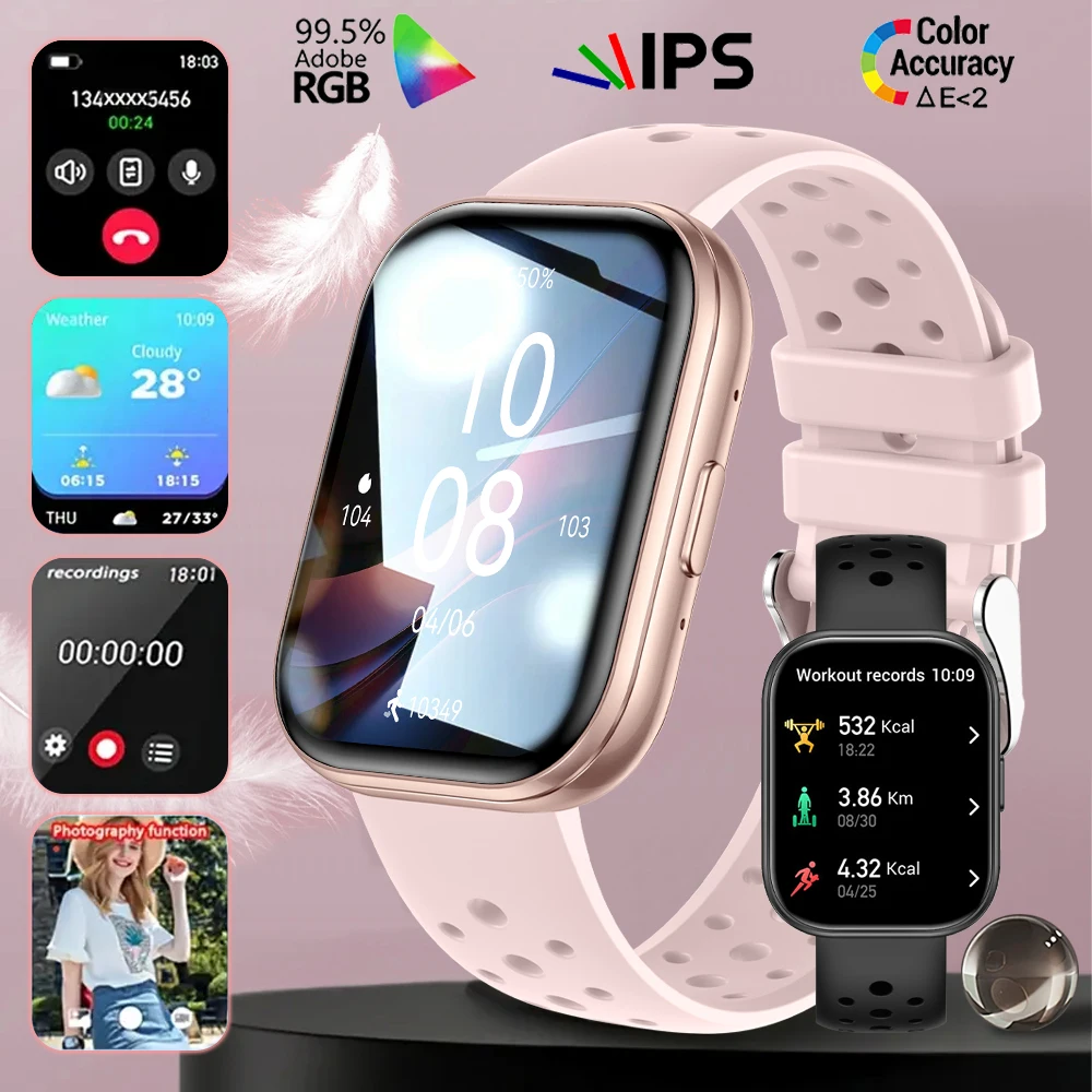 

Fashionable smartwatch, equipped with a 1.75-inch full touch screen, wireless calling, answering calls, message notifications,