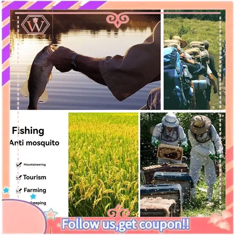 Upgraded Beekeeper Veil Hat For Bee Keeper Catcher Tool Proof Fisherman's Hat  Sun Protection Fishing Hat For Outdoors
