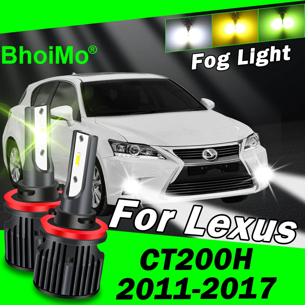 

BhoiMo Front Fog Light Lamp For Lexus CT200h Led Bulb 2011 2012 2013 2014 2015 2016 2017