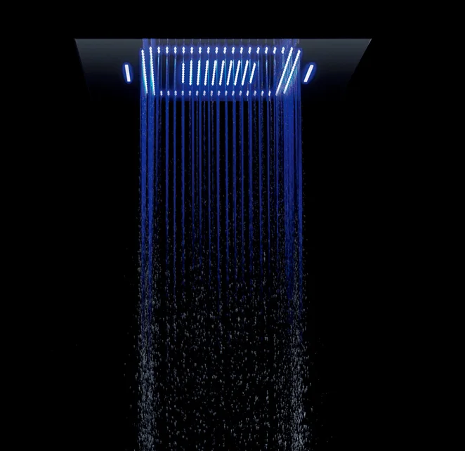 

Luxury 800*600cm Colorful LED ShowerHeads Shower Ceiling Smart Touch Emotion Light Bathroom Shower Head
