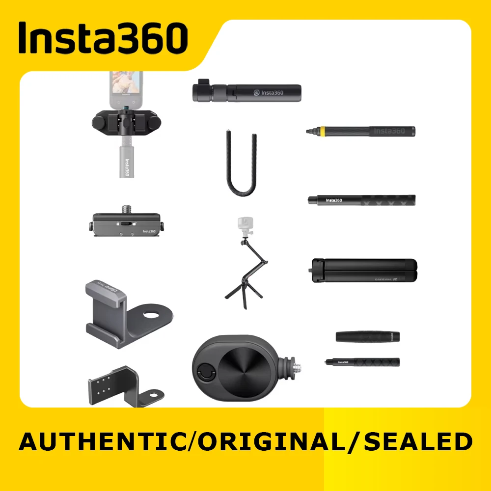 Insta360 X4 accessories |85cm Invisible Selfie Stick|Power Selfie Stick|Monkey Tail Mount|Multi Mount|114 Invisible Selfie Stick