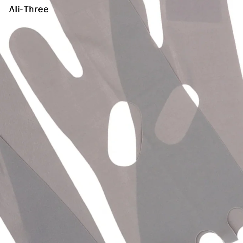 1 قطعة تنفس الخامس على شكل قناع حزام مزدوجة رقيقة المخفض الوجه التخسيس ضمادة الوجه رفع حزام سطح مزدوج المشدود حزام سليم