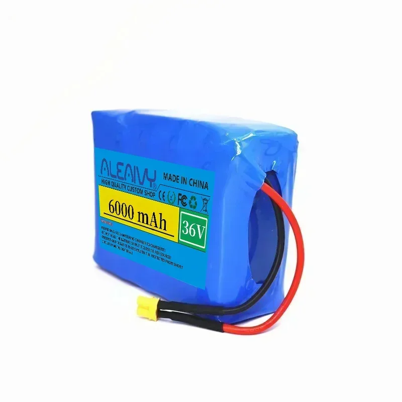 Extended Range for M365 MIJIA Pro Scooter Pack Charge 36V 6000mAh 10S1P 21700 Lithium Ion Battery /Discharge with XT30/XT60 Plug