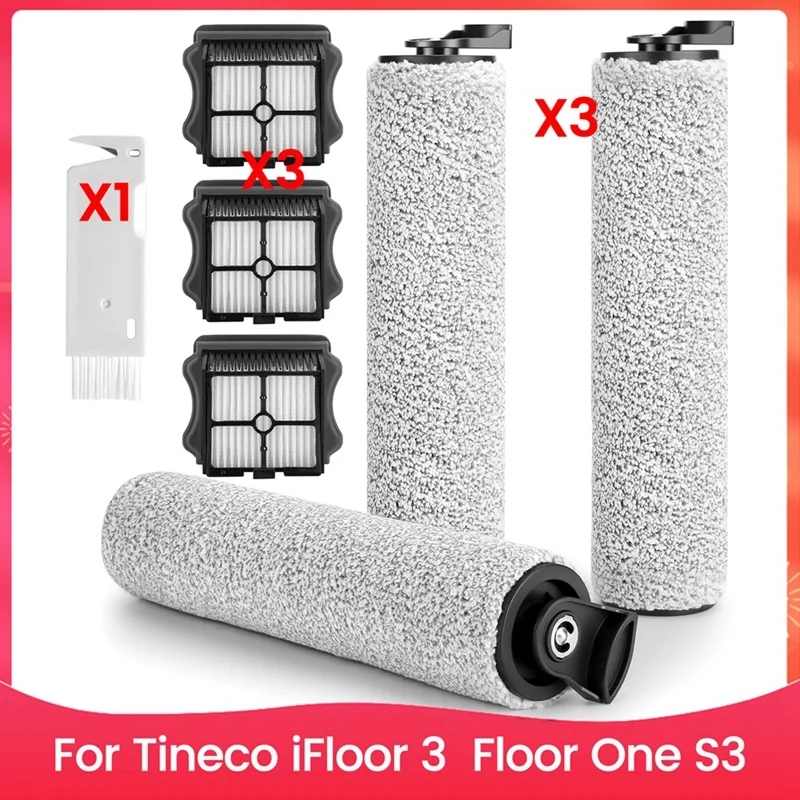 

Замена роликовой щетки для Tineco Tineco Ifloor 3, Floor One S3, щетки для беспроводного пылесоса, ролики и фильтры Hepa