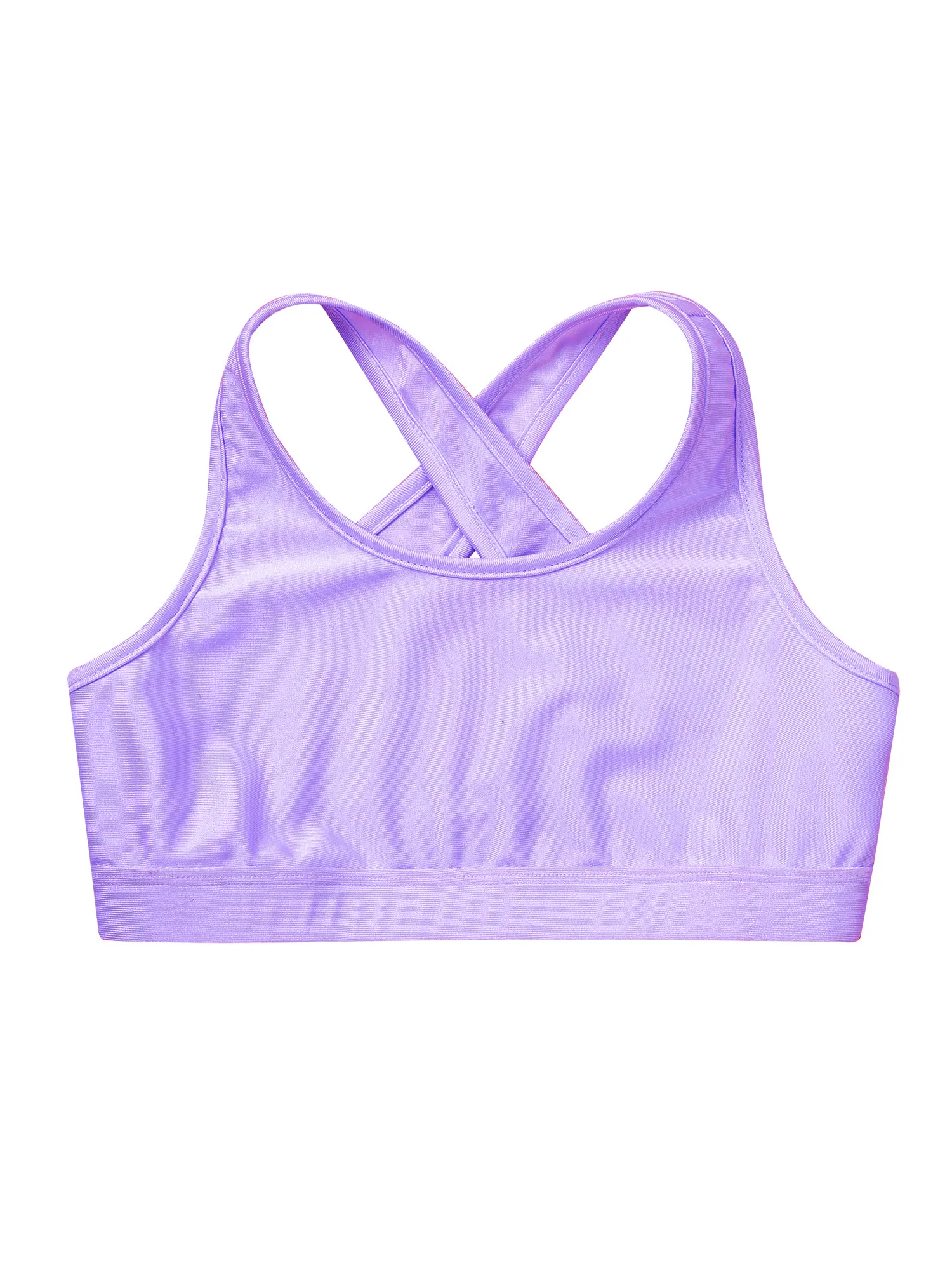 Kids Girls Dance Practice Yoga Set Costume Comfort Sports Bra with Jogging Trousers Set Gymnastics Gym Workout Clothing