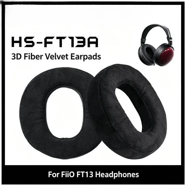 FiiO/ Feiao HS-FT13A Headset Earmuff FT13 Wooden Bowl Big Ear Fiber Velvet Earcap