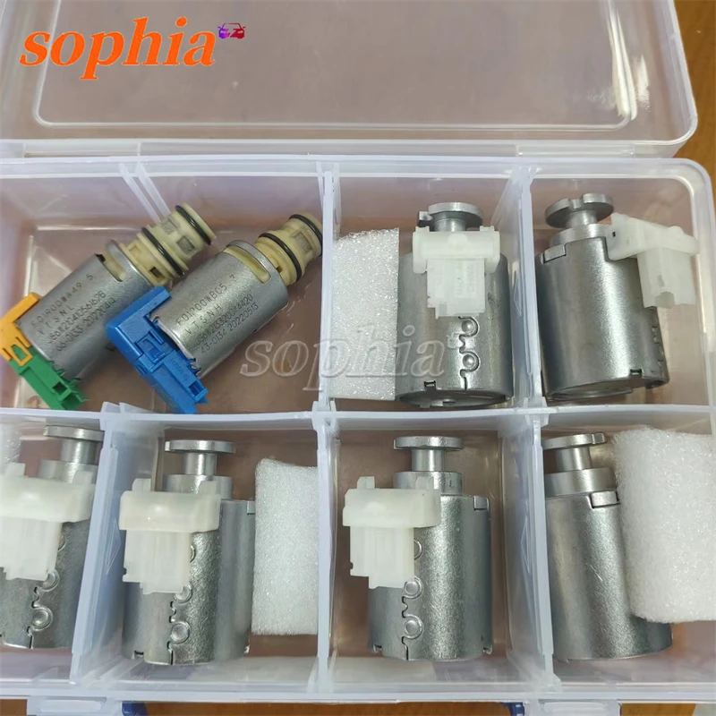 

8Pcs Genuine New 10R60 10R80 Automatic Transmission Solenoid Kit for Ford Raptor F150 Mustang Roadrunner 2.2 Explorer