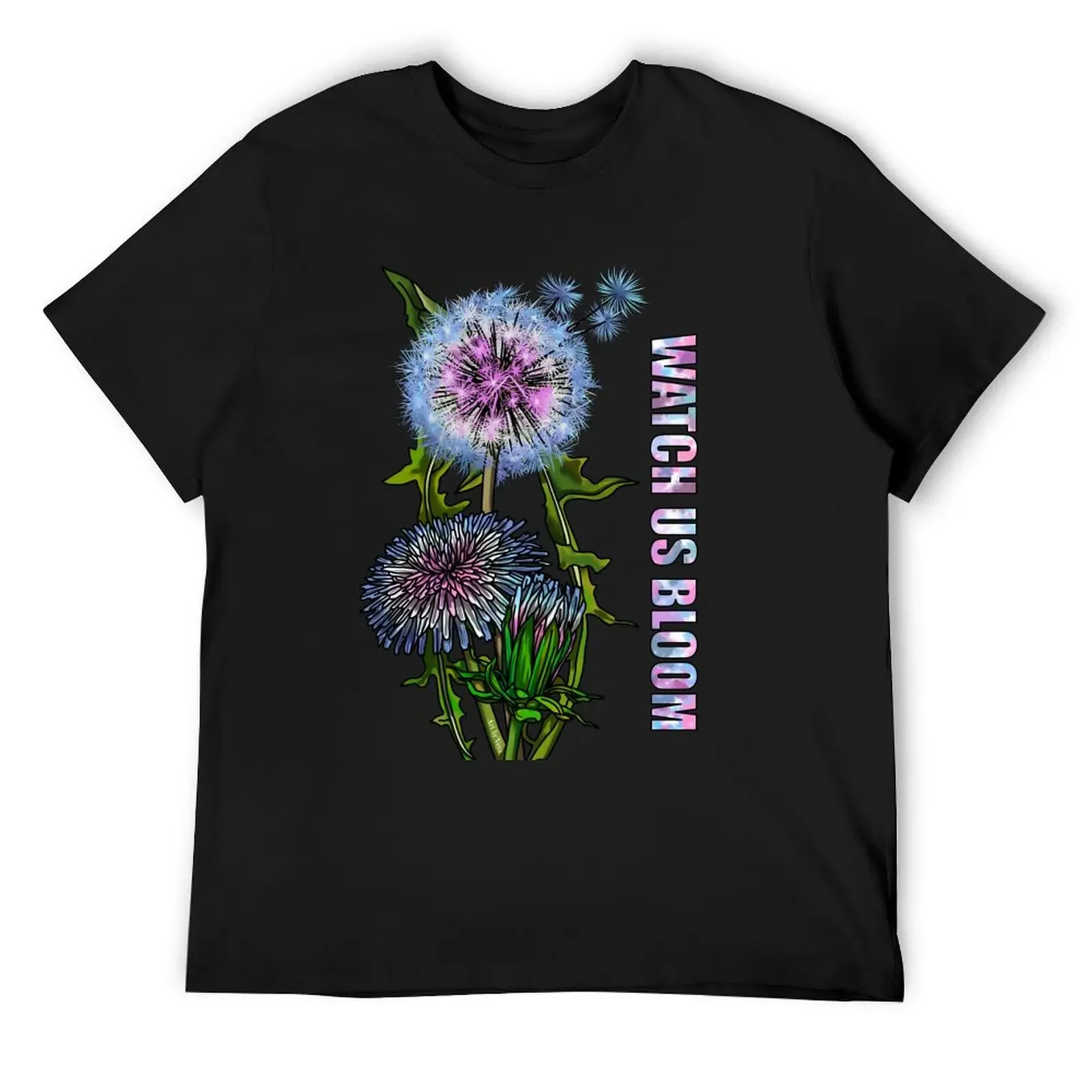 Watch Us Bloom Dandelion 2023 T-Shirt street wear vintage t shirts big and tall t shirts for men