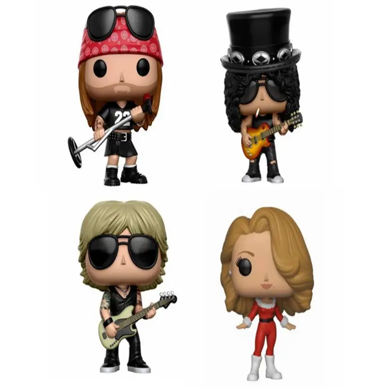 Funko pop Guns&n&Roses Band Axl Rose #50 Slash #51 Duff Mckagan #52 Vinyl Action Figure Collection Models Toys for Children