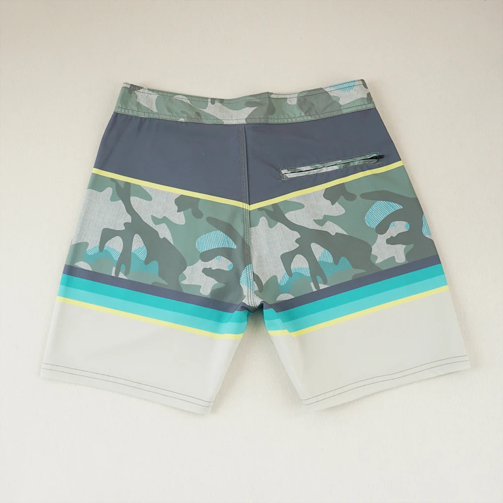 Men's Beach Board Shorts Surf Swim Beach Shorts Stretchy Quick-dry Waterproof Breathable Sport Swim Trunks Bermuda
