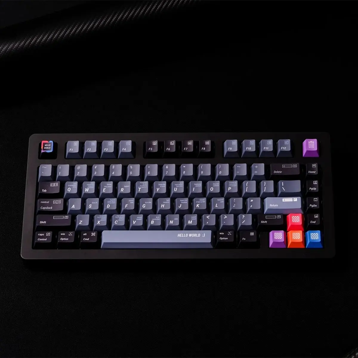 GMK PS Programmer Keycaps Set PBT Dye Sublimation KeyCaps Cherry Profile Keycap For 61 64 68 84 87 96 980 Mechanical Keyboard