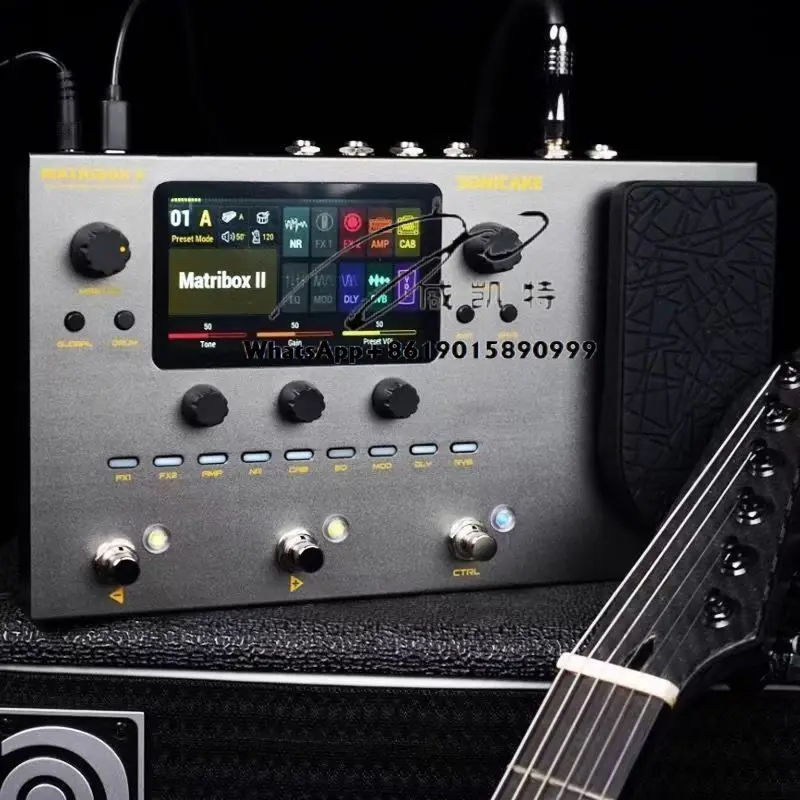 I Pro Backing Sound Card Comprehensive Effector مع التسجيل الداخلي لمشغلات طبلة الجيتار الكهربائي