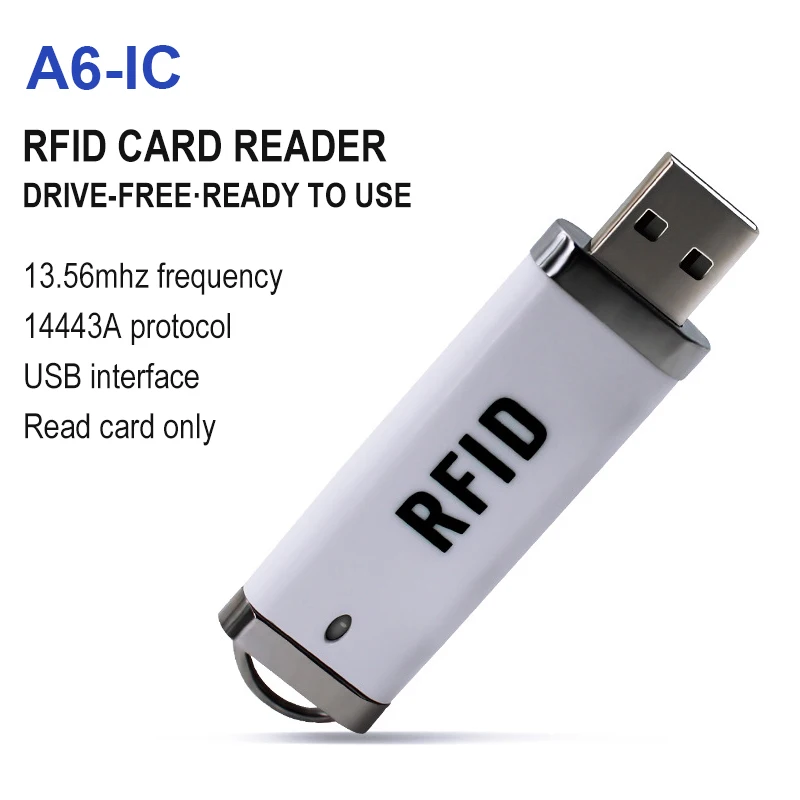 جهاز قراءة بطاقة منفذ USB أو قارئ بطاقة الهوية أو الممغنطة. بطاقة ذكية صغيرة محمولة قابلة للتعديل RFID TK4100، EM4100 RFID 125 كيلو هرتز 13.56 ميجا هرتز