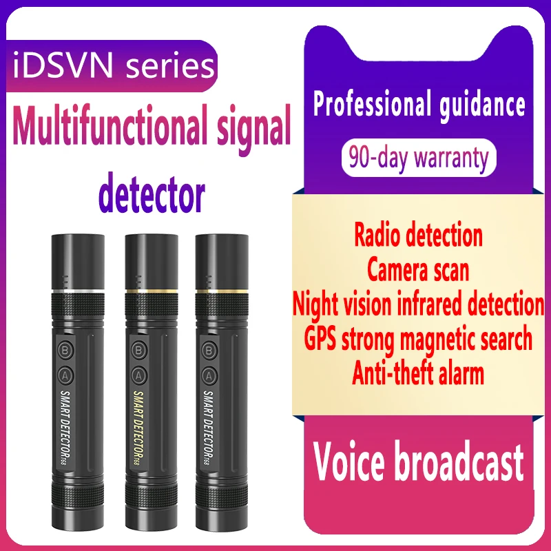 T68 Detector Anti Monitoring, Anti Snapping, Anti Positionering, Anti-Diefstal, Trillingen Alarm, voice Broadcast Detector