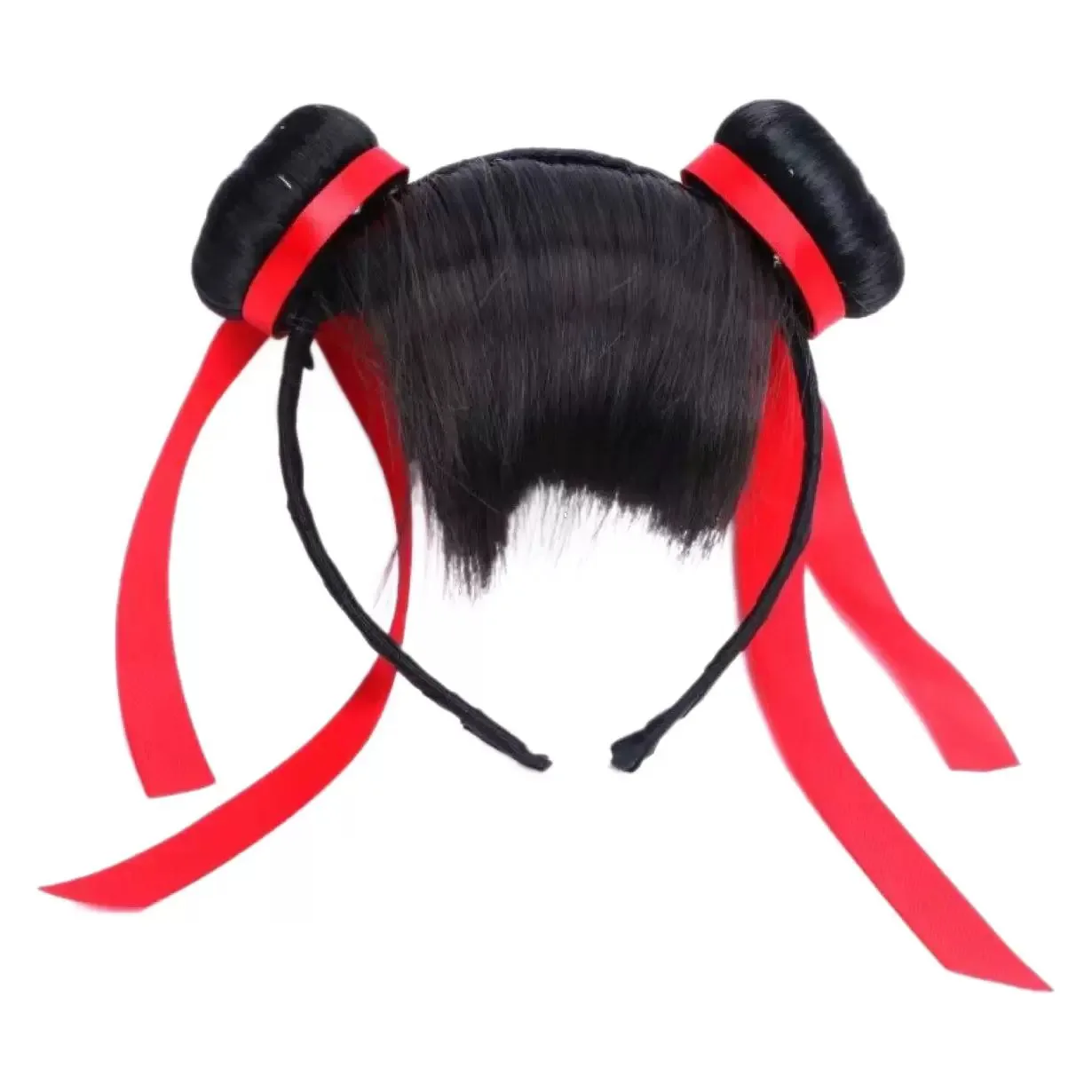 Film Ne Zha 2 peruka do cosplay dla dziecka opaska na głowę Anime NeZha opaska do włosów akcesoria kostiumowe na Halloween