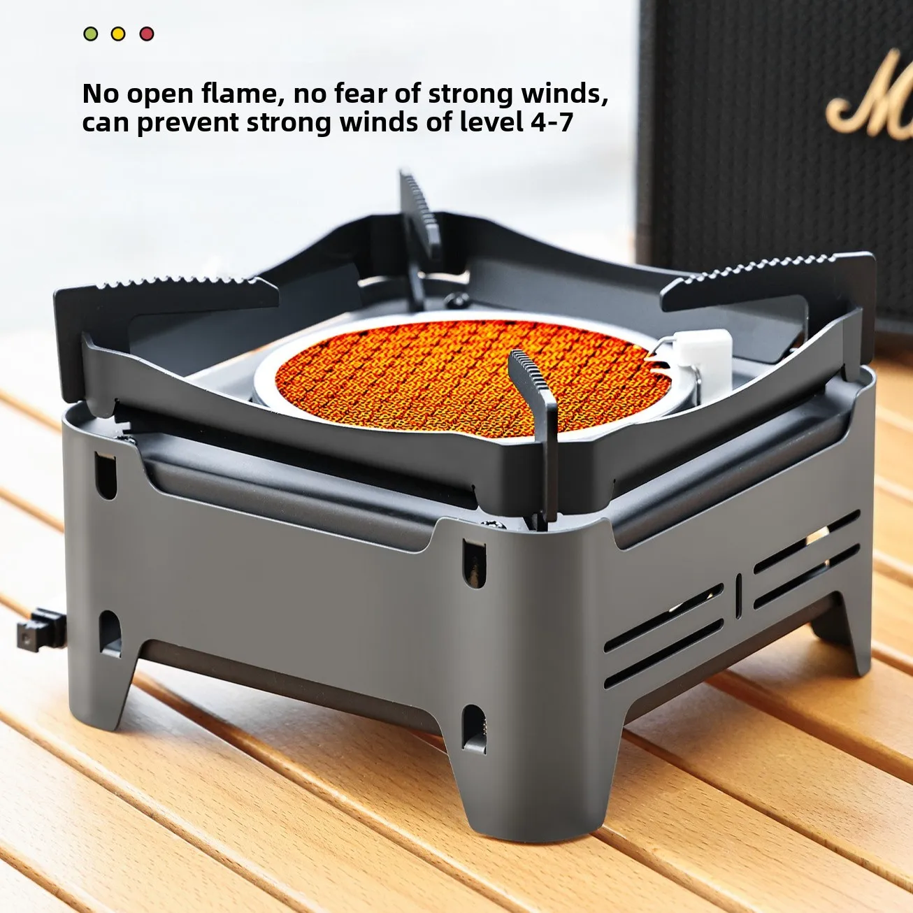 2400 واط المحمولة موقد للتخييم في الهواء الطلق موقد غاز مع الإشعال الإلكتروني لحديقة نزهة شواء وغليان المياه في حالات الطوارئ #3