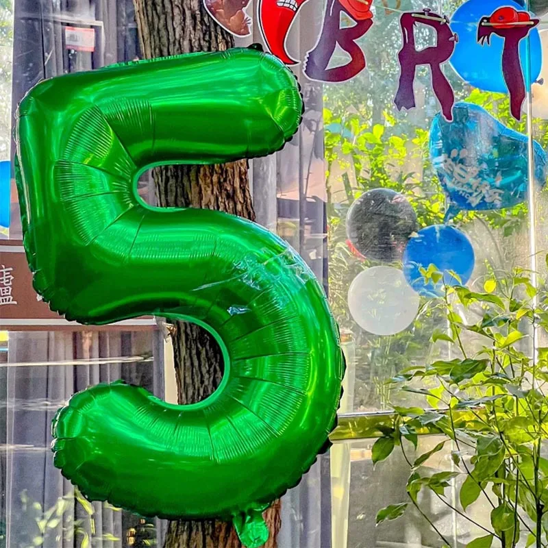 Mehrfarbige Große Zahlenballons 40 Zoll 1 2 3 4 5 6 7 8 9 Helium-Ziffernballons für Geburtstag Hochzeit Party Dekorationen Große Figuren