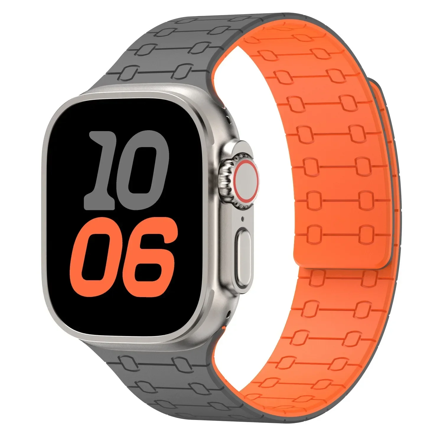 Silikonarmband für Apple Watch Ultra 4 3 2 49mm 12 11 10 46mm 42mm 9 8 7 45/41mm Magnetisches Armband iWatch 6 5 4 SE 44/40mm – Detail 9