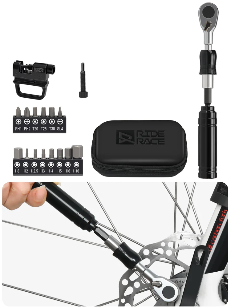 AliExpress riderace RIDERACE Bike Allen Key Spanner Torque Ratchet Wrench 1/4 Inch Portable T25 Screwdriver Tyre Tool Set Bicycle Hand Repair Tools