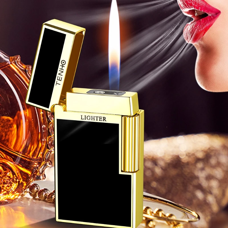 2025 الأكثر مبيعا الاستشعار التحكم الصوتي أخف نفخ أخف المزدوج النار التبديل Langsheng أخف الراقية هدية أداة