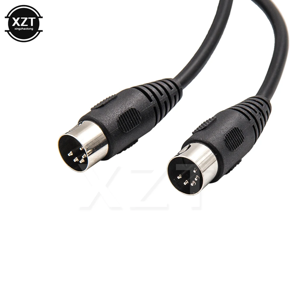 MIDI DIN 5PIN kabel męski do męskiego MIDI 5 Pin DIN wtyczka do 5 Pin DIN rozszerzenie Audio męski kabel din-5pin M/M Adapter do kabla 1m/1.5m