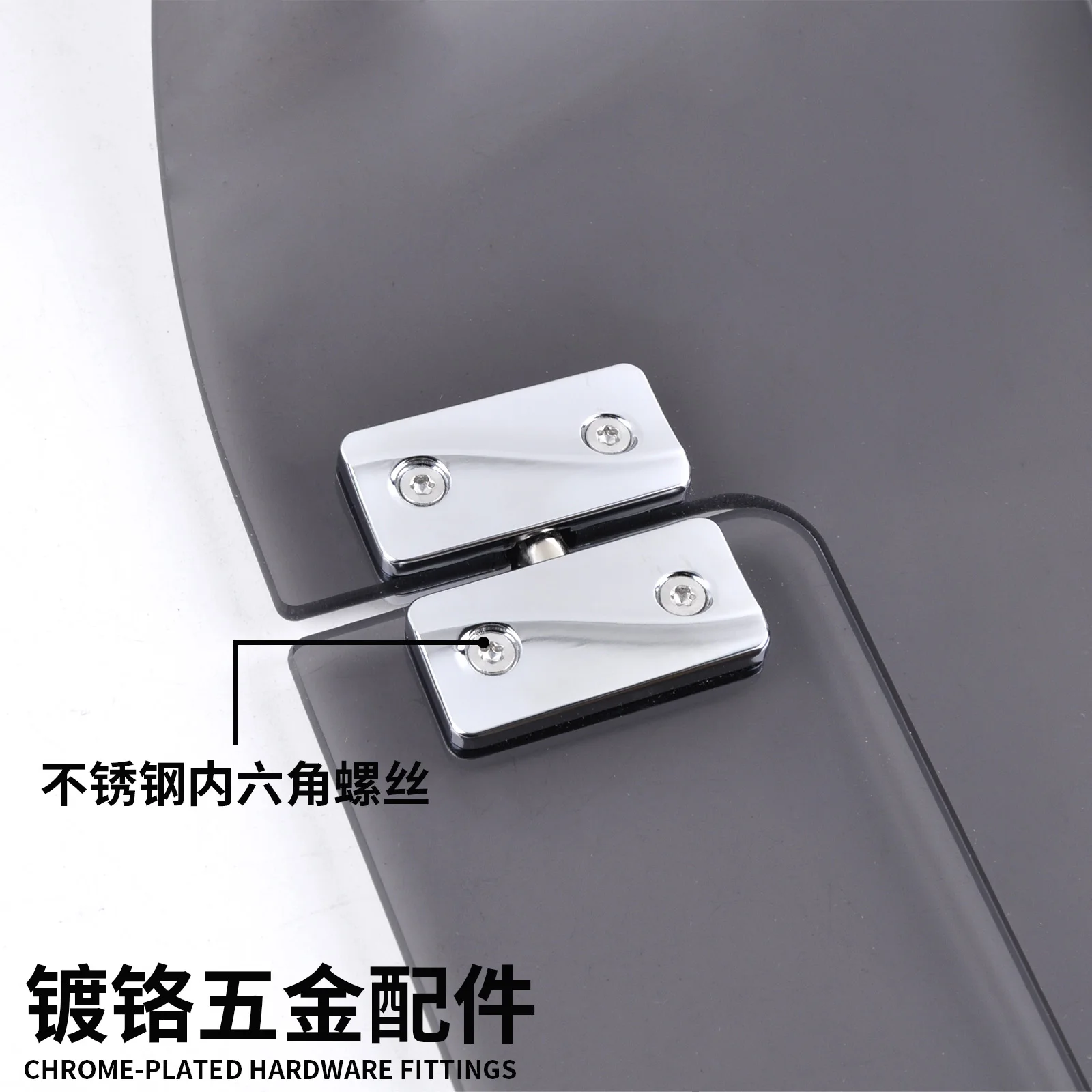Panical Rauchgrauer Verstellbarer Windschutz Seitenflügel Windabweiser für Honda Gold Wing GL1800 GL1800B F6B 2018-2026 PMMA – Detail 15