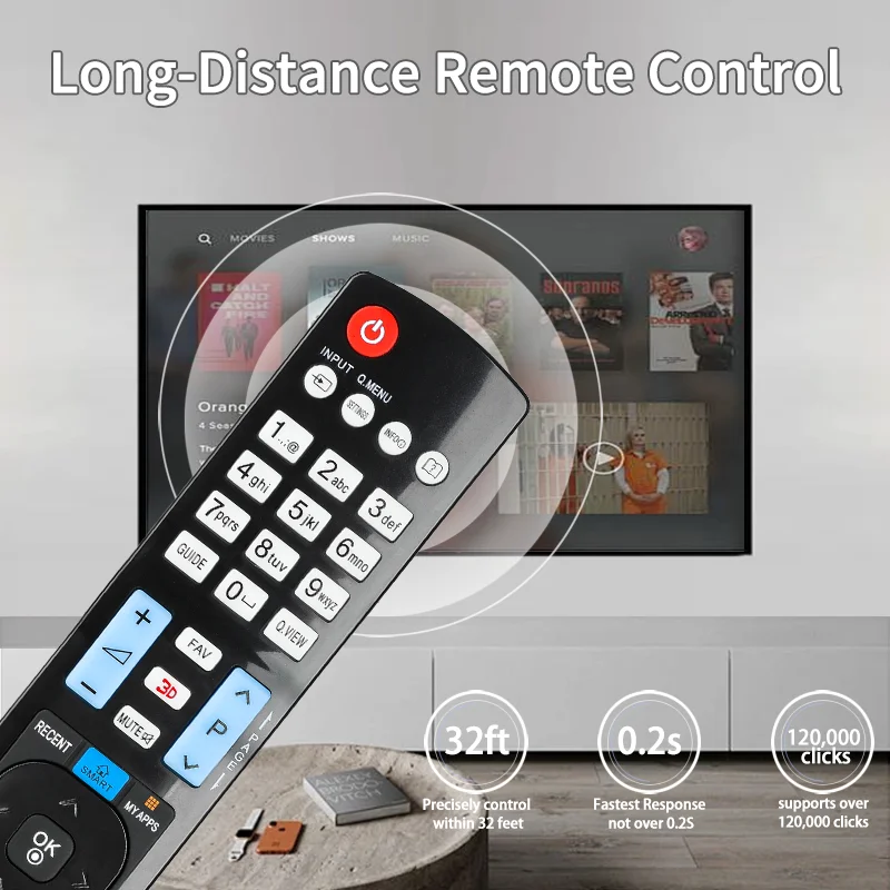 AKB73756565 For LG Remote Control Replacement, For LG TV 32LB650 39LB650 42LB650 47LB650 50LB650 55LB650 60LB650 70LB650