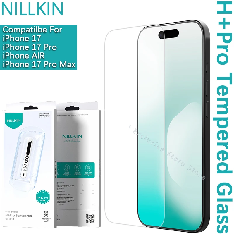 

Nillkin For iPhone 17 Pro Max 17 PRO AIR H+PRO High definition tempered glass half screen protective film sticking tool