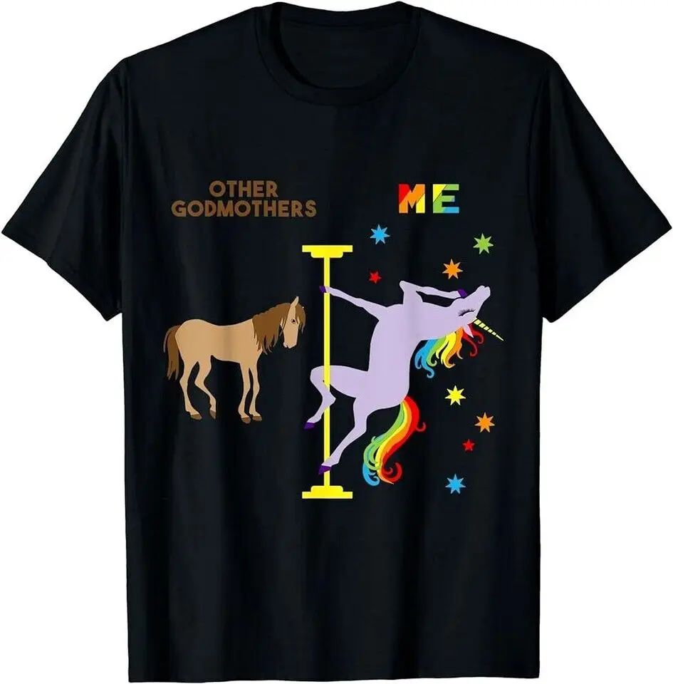 

Funny Gift for Godmother Cute Rainbow Unicorn Shirt T-Shirt