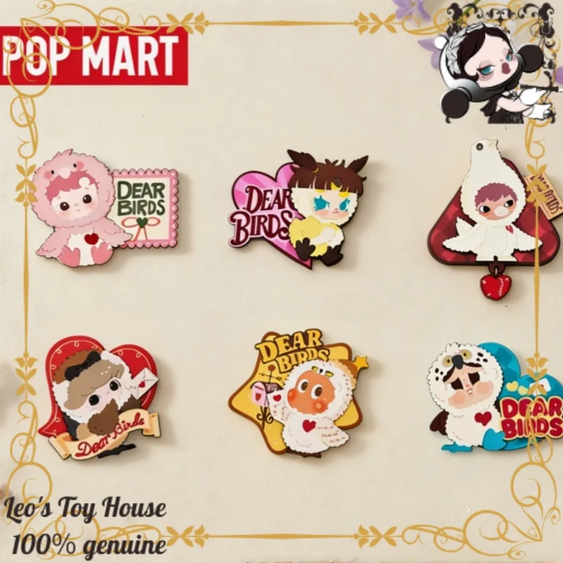 

Cute POP MART Dear Birds Magnetic Decor Blind Box Lovely Kitchen Refrigerator Sticker Stylish Household Surprise Gift Adorable