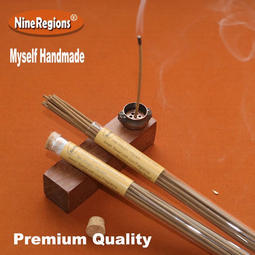 10g Chinese HaiNan Agarwood Incense Stick Self-Handmade Quality 100% Natural Strong Sweet & Cool Elegant Smell