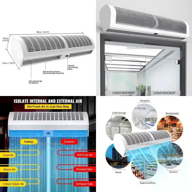 for Air curtain entrance door Air curtain Cortinade Aire 900mm 1200mm 1500mm 1800mm Space saving Powerful wind