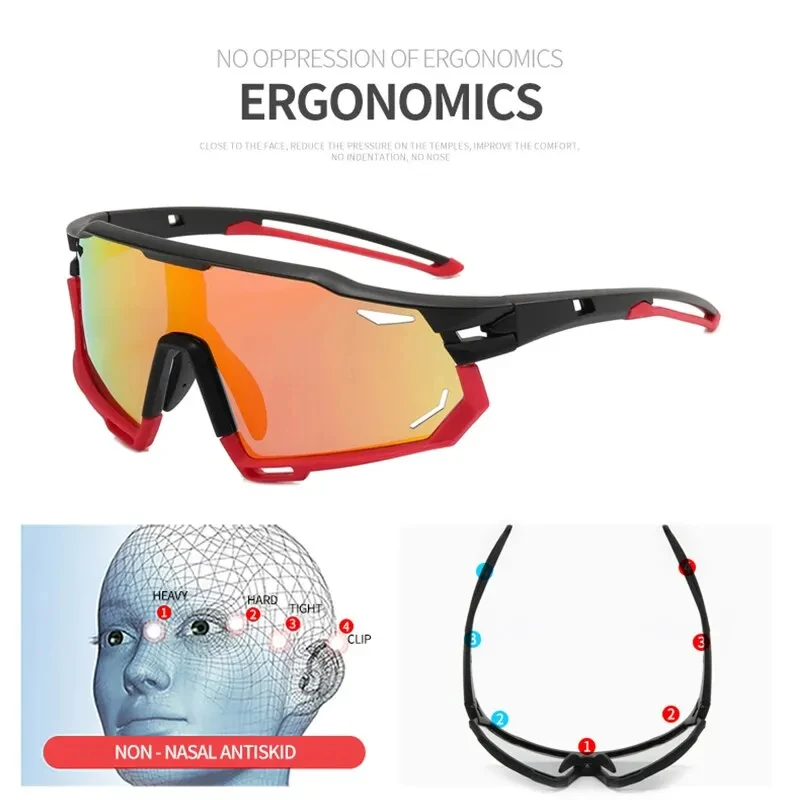 Photochromic Fishing Riding Glasses for Men and Women Sunglasses Mountain Eye Mask New Fishing Outdoor Sports Hiking Goggles