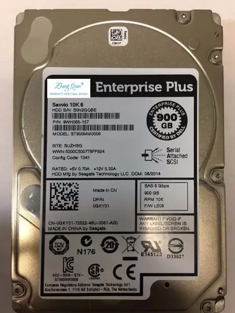 

For EqualLogic 0F4VMK 0FR83F 0W4K81 900GB 10K SAS2.5 PS6100
