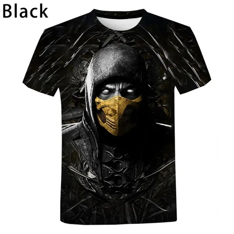 3D Print Mortal Kombat Graphic T Shirts For Men Women Fighting Game Streetwear Tee Tops Short Sleeve Oversized Men Tshirt