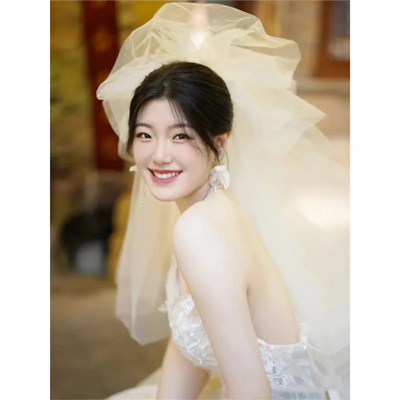 Lovely Wedding Veil Short Bridal Veils Tulle 2024 New Arrival