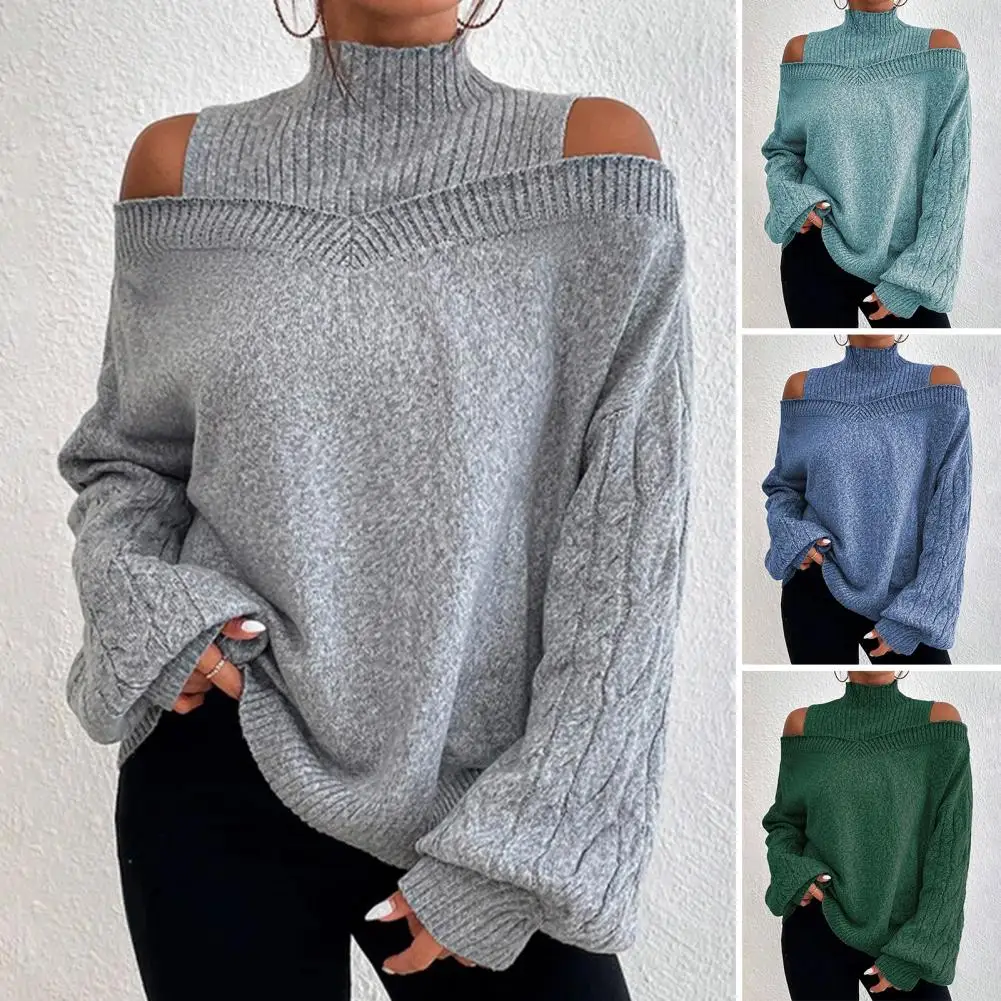 

Trendy Lady Spring Sweater Long Sleeves Warm Casual Soft Autumn Sweater