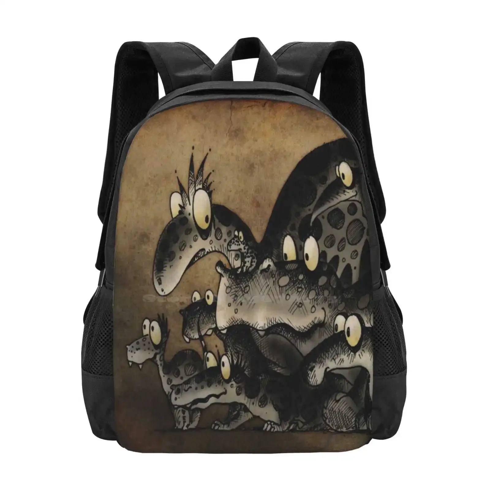 

Funny Monsters! Hot Sale Schoolbag Backpack Fashion Bags Humor Childrens Books Gothic Strange Store Paul Stickland Geek Funny