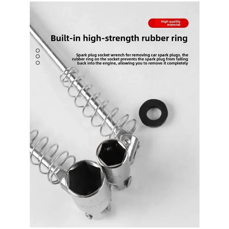 360 Degree Rotation Socket Auto Repair Tool for Car Maintenance 1pcs Universal Spark Plug Removal Wrench 14mm/16mm/21mm
