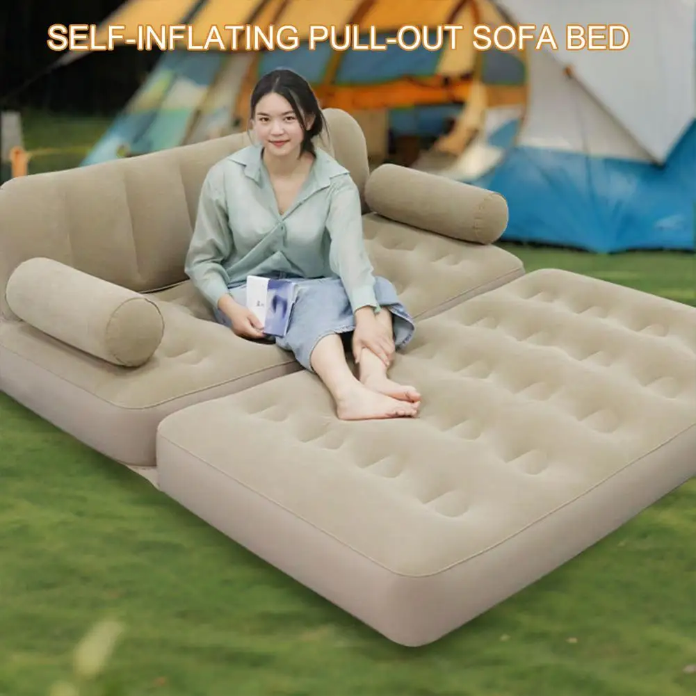 

Air Bed with High-speed Pump Air Sofa Bed with Pump Repair Patch Storage Bag Single/double Person Folding Mattress for Sleeping