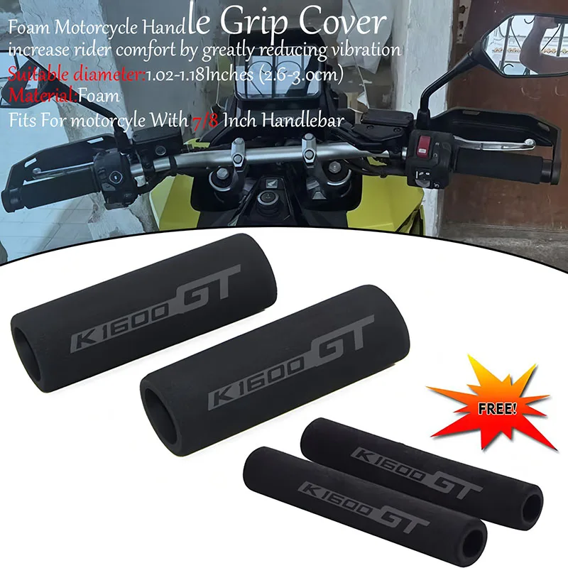 BMW K1600GTL K1600GT K1600B K1300GT K1300R K1300S 오토바이용 진동 방지 핸들바 폼 컴포트 슬립온
