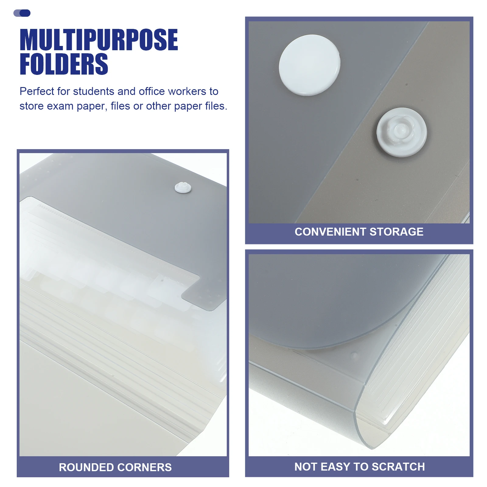 منظم مجلد الملفات البلاستيكي، محفظة مستندات متعددة الجيوب، إيصالات الفواتير، محفظة مستندات تخزين الفواتير