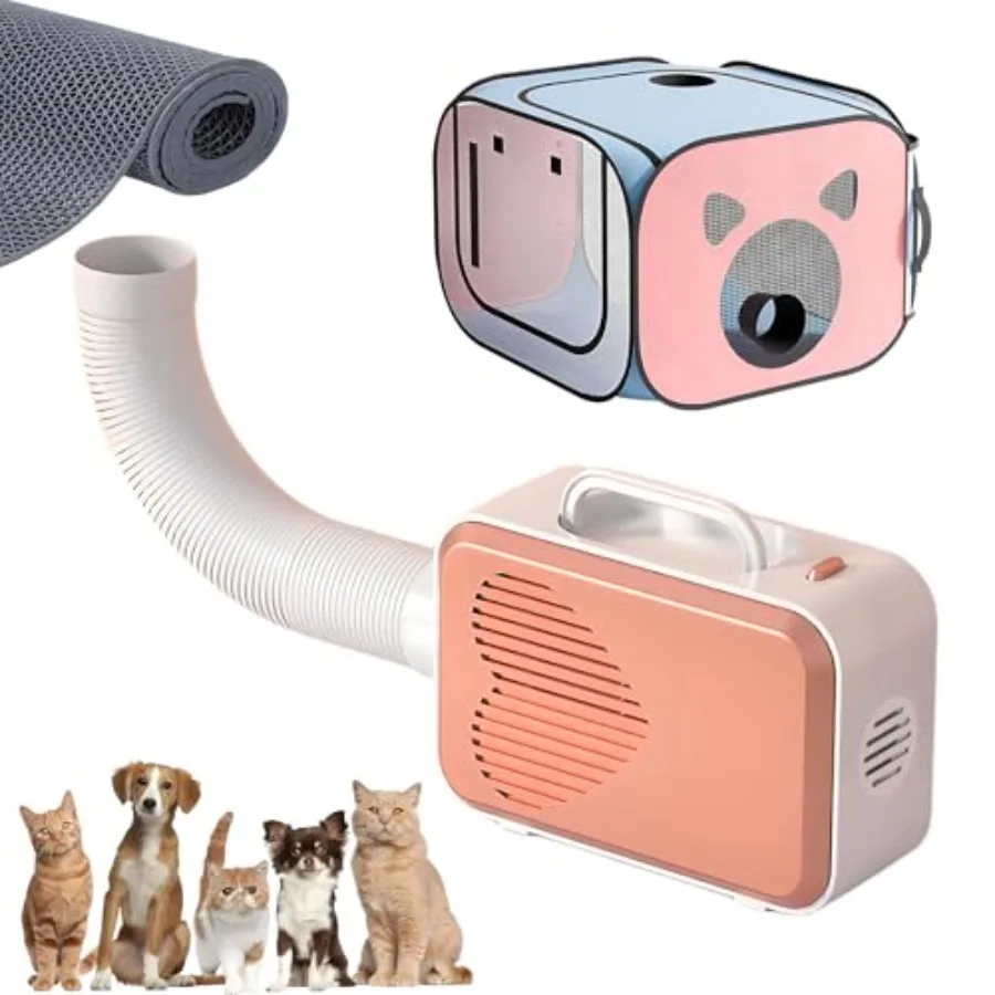 

Сушилка для животных с боксом-сушилкой 108 л и подушкой, без ручного управления, с вентиляцией и циркуляцией воздуха, предотвращающая разлетание шерсти, складная, с низким уровнем шума, идеально подходит для