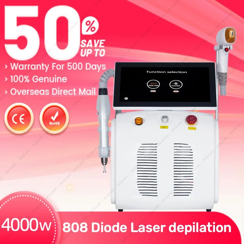 

Diode Laser 2 In 1 Picosecond 808 Hair Removal Machine Ice Platinum Alexandrite Permanent Removal Cooling Painless Body Tattoo